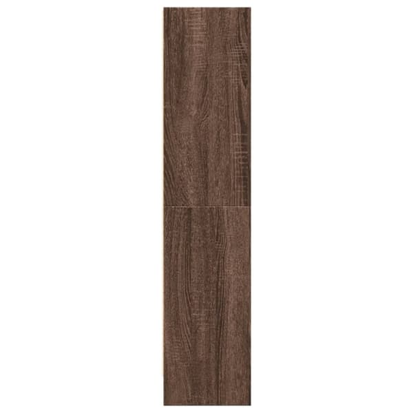 vidaXL Kirjahylly ruskea tammi 60x24x109 cm tekninen puu