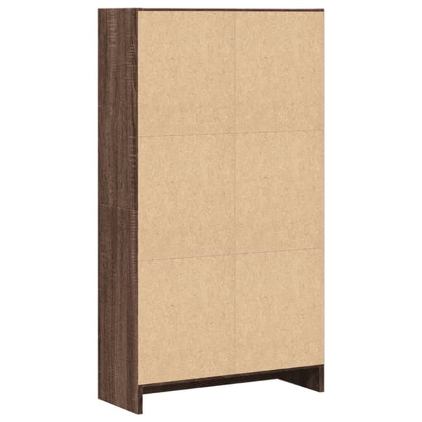 vidaXL Kirjahylly ruskea tammi 60x24x109 cm tekninen puu