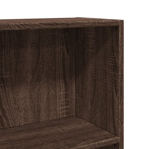 vidaXL Kirjahylly ruskea tammi 60x24x109 cm tekninen puu