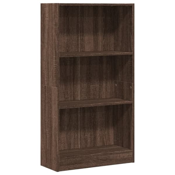 vidaXL Kirjahylly ruskea tammi 60x24x109 cm tekninen puu