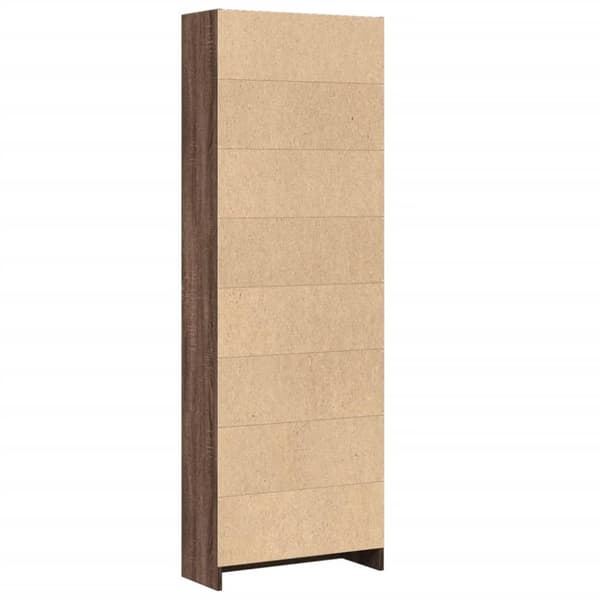 vidaXL bogreol 60x24x176 cm konstrueret træ brun egetræsfarve