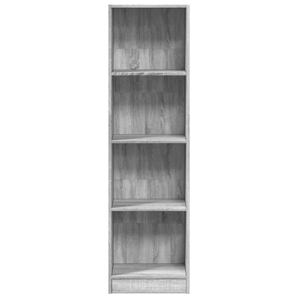 vidaXL Kirjahylly harmaa Sonoma 40x24x143 cm tekninen puu