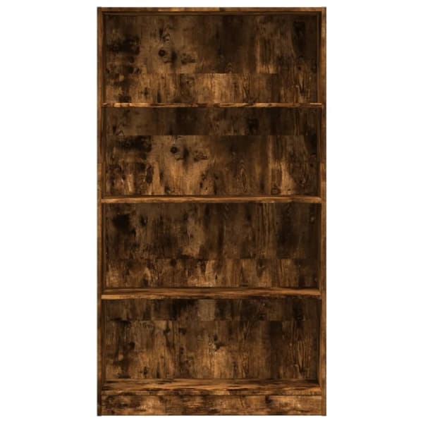 vidaXL Kirjahylly savutammi 80x24x143 cm tekninen puu