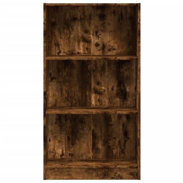 vidaXL bogreol 60x24x109 cm konstrueret træ røget egetræsfarve