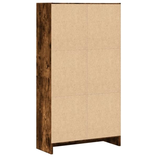 vidaXL bogreol 60x24x109 cm konstrueret træ røget egetræsfarve