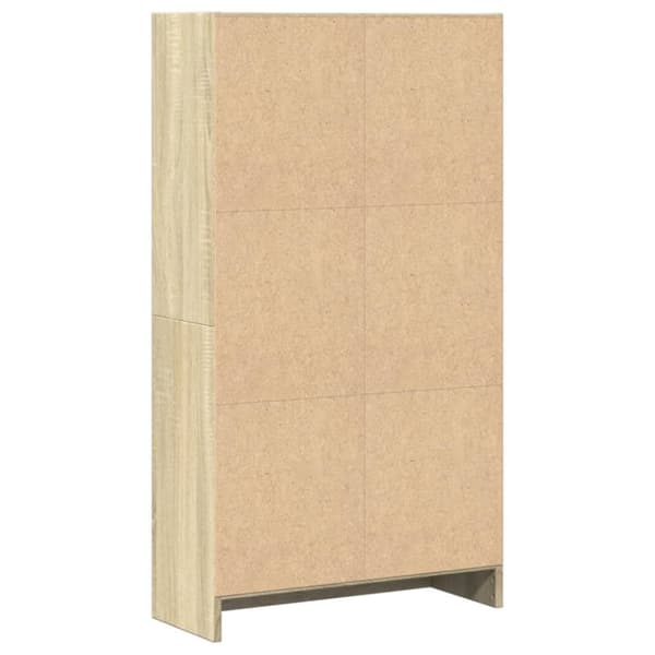 vidaXL Kirjahylly Sonoma-tammi 60x24x109 cm tekninen puu