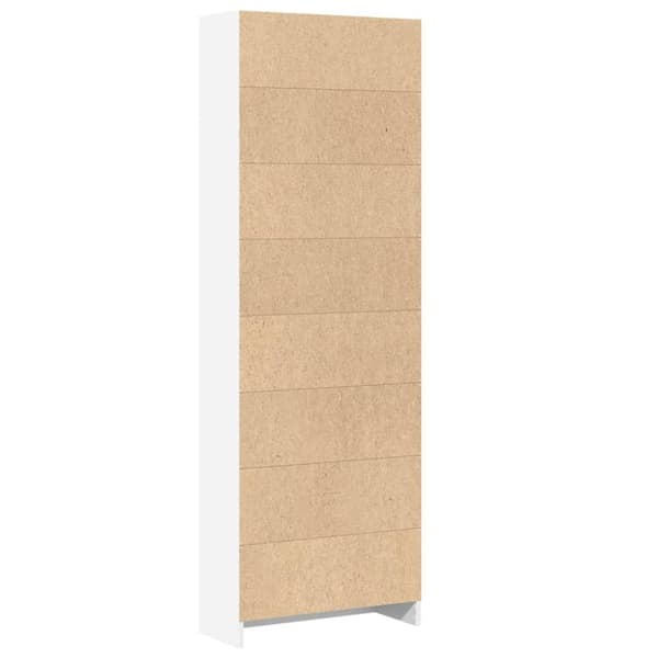 vidaXL Kirjahylly valkoinen 60x24x176 cm tekninen puu