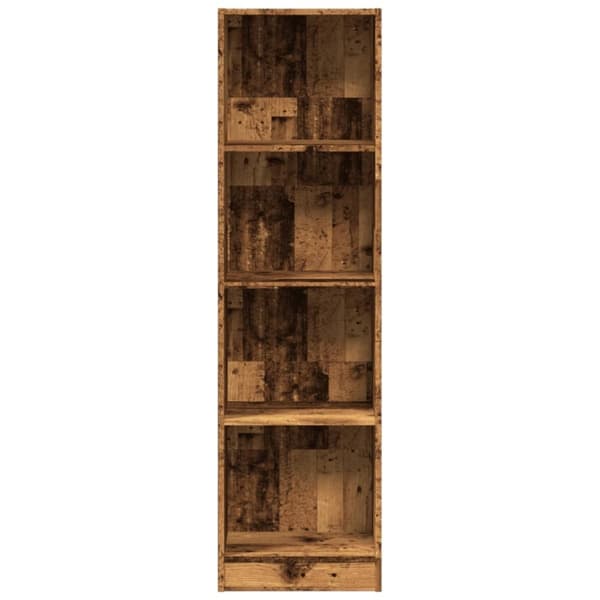 vidaXL Bokhylle gammelt tre 40x24x143 cm konstruert tre