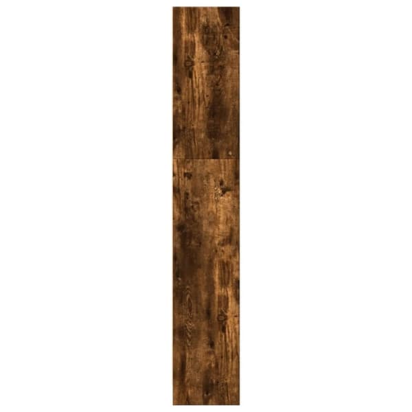 vidaXL Bokhylle røkt eik 80x24x143 cm konstruert tre