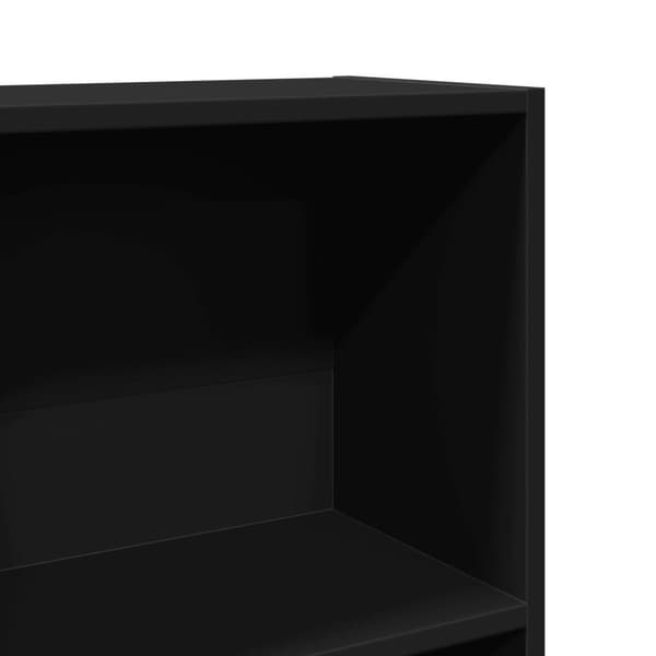 vidaXL Bokhylle svart 40x24x143 cm konstruert tre