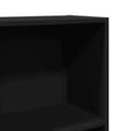 Miniatyrbilde 8 av 11: vidaXL Bokhylle svart 40x24x143 cm konstruert tre