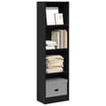 Miniatyrbilde 2 av 11: vidaXL Bokhylle svart 40x24x143 cm konstruert tre