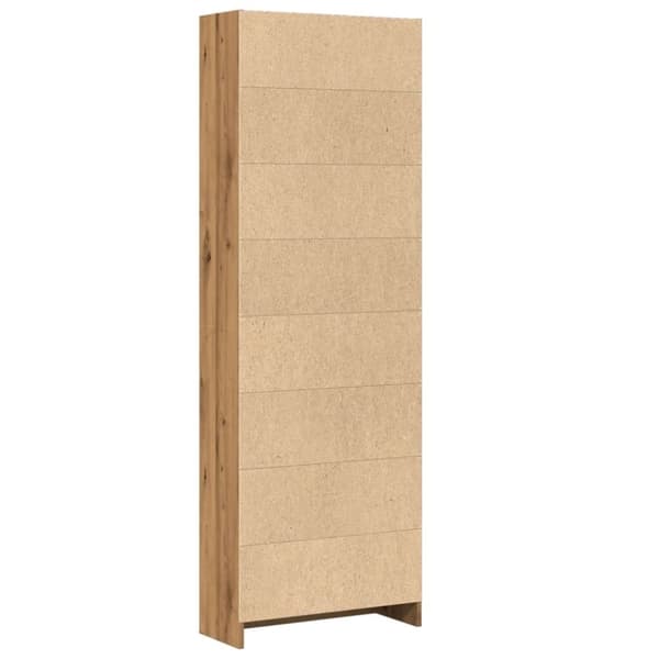 vidaXL Bokhylle artisan eik 60x24x176 cm konstruert tre