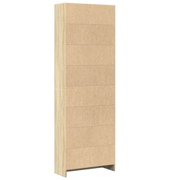 vidaXL Bokhylla sonoma-ek 60x24x176 cm konstruerat trä