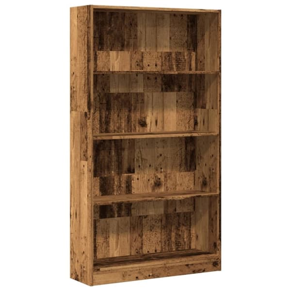 vidaXL Bokhylle gammelt tre 80x24x143 cm konstruert tre