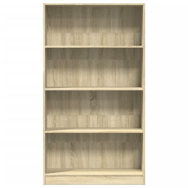 vidaXL Bokhylle sonoma eik 80x24x143 cm konstruert tre