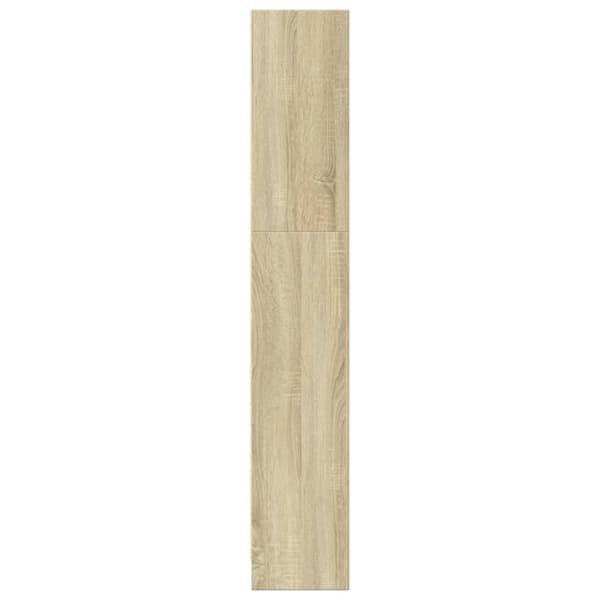 vidaXL Bokhylle sonoma eik 80x24x143 cm konstruert tre
