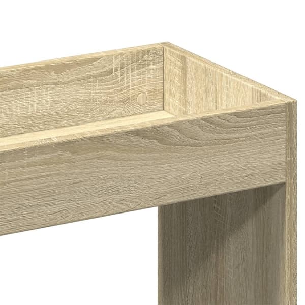 vidaXL Highboard sonoma eik 63x33x140 cm konstruert tre