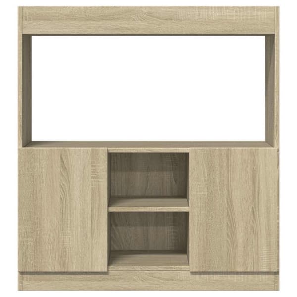 vidaXL Highboard sonoma eik 92x33x100 cm konstruert tre
