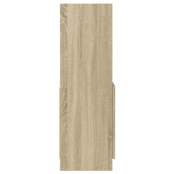 vidaXL Highboard sonoma eik 92x33x100 cm konstruert tre