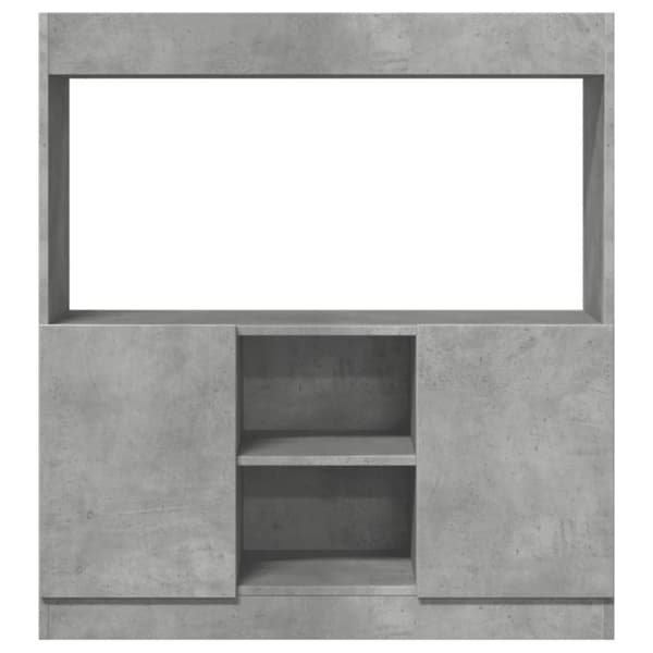 vidaXL Highboard betonggrå 92x33x100 cm konstruert tre