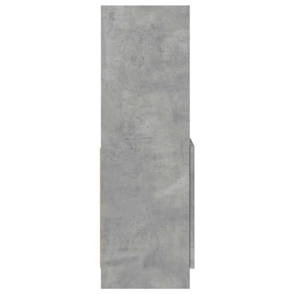 vidaXL Highboard betonggrå 92x33x100 cm konstruert tre