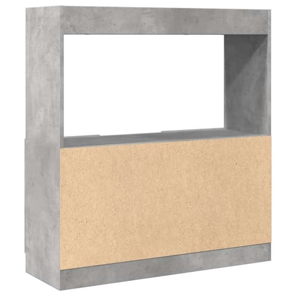 vidaXL Highboard betonggrå 92x33x100 cm konstruert tre