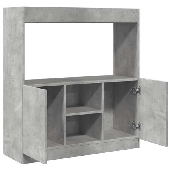 vidaXL Highboard betonggrå 92x33x100 cm konstruert tre