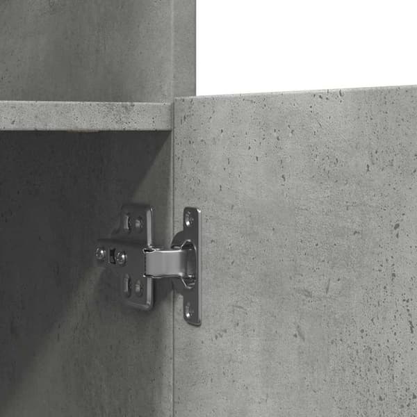 vidaXL Highboard betonggrå 92x33x100 cm konstruert tre