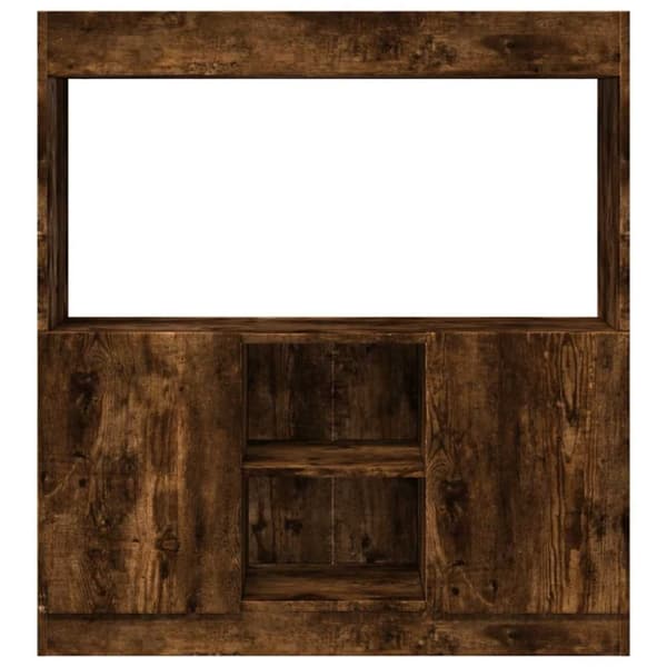 vidaXL Highboard røkt eik 92x33x100 cm konstruert tre