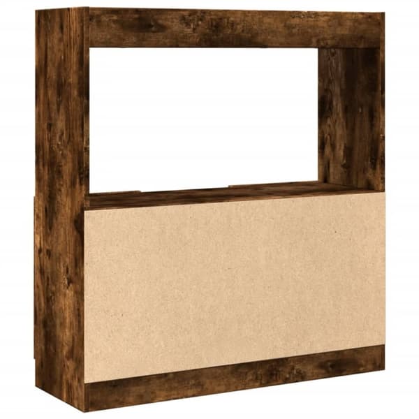 vidaXL Highboard røkt eik 92x33x100 cm konstruert tre