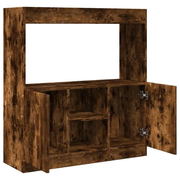 vidaXL Highboard røkt eik 92x33x100 cm konstruert tre