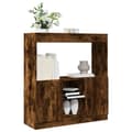 Miniatyrbilde 2 av 11: vidaXL Highboard røkt eik 92x33x100 cm konstruert tre