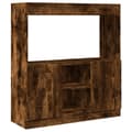 Miniatyrbilde 1 av 11: vidaXL Highboard røkt eik 92x33x100 cm konstruert tre