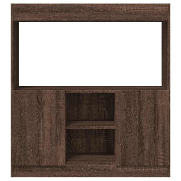 vidaXL Highboard brun eik 92x33x100 cm konstruert tre