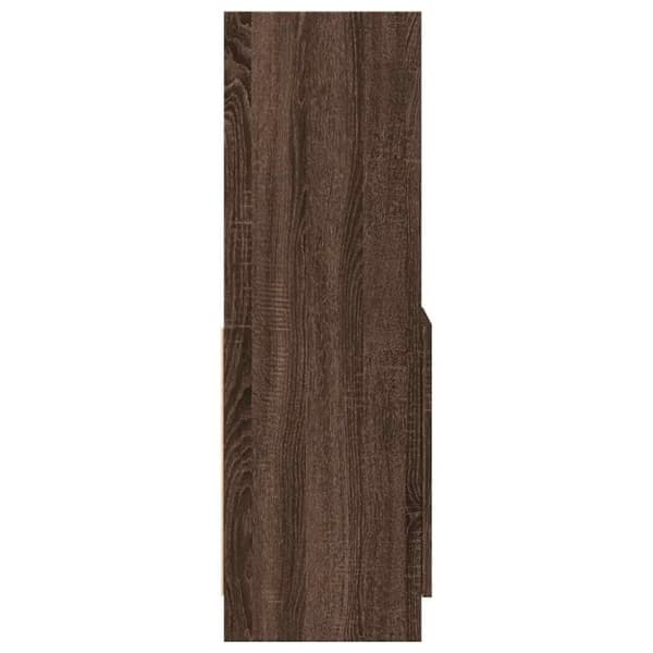 vidaXL Highboard brun eik 92x33x100 cm konstruert tre