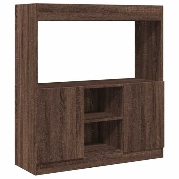 vidaXL Highboard brun eik 92x33x100 cm konstruert tre