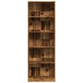 Pikkukuva 5 / 11: vidaXL Kirjahylly vanha puu 60x24x176 cm tekninen puu