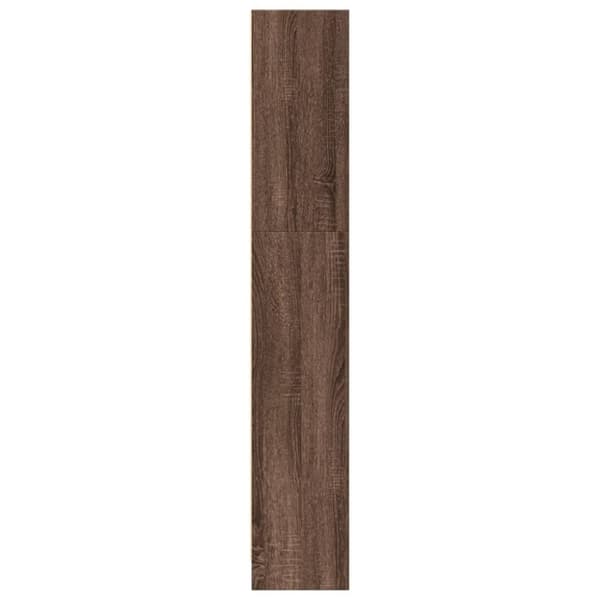 vidaXL Kirjahylly ruskea tammi 80x24x143 cm tekninen puu