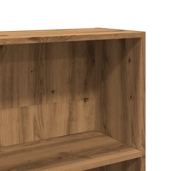 vidaXL Kirjahylly artesaani tammi 80x24x143 cm tekninen puu
