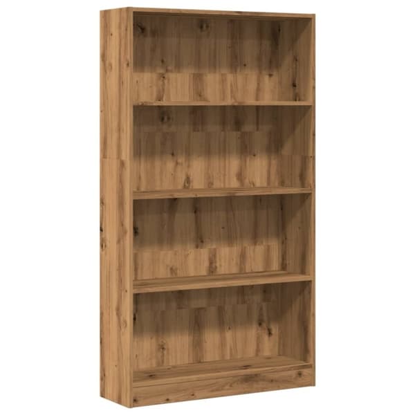 vidaXL Kirjahylly artesaani tammi 80x24x143 cm tekninen puu