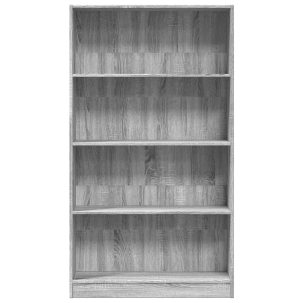 vidaXL bogreol 80x24x143 cm konstrueret træ grå sonoma-eg
