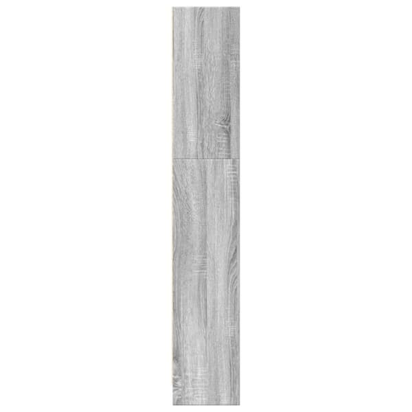 vidaXL bogreol 80x24x143 cm konstrueret træ grå sonoma-eg