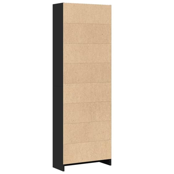 vidaXL bogreol 60x24x176 cm konstrueret træ sort