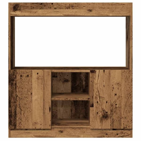 vidaXL højskab 92x33x100 cm konstrueret træ antikt træ