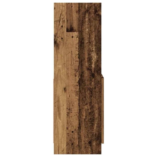 vidaXL højskab 92x33x100 cm konstrueret træ antikt træ