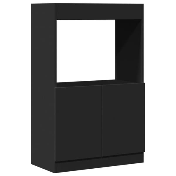 vidaXL skab 63x33x100 cm konstrueret træ sort