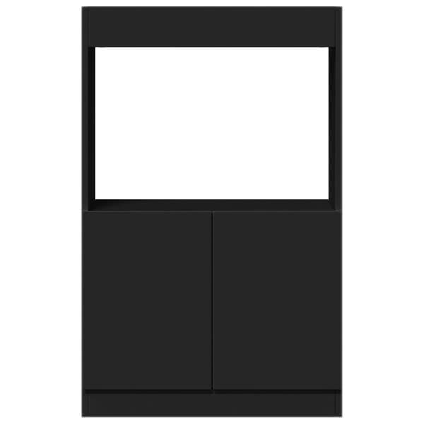 vidaXL skab 63x33x100 cm konstrueret træ sort
