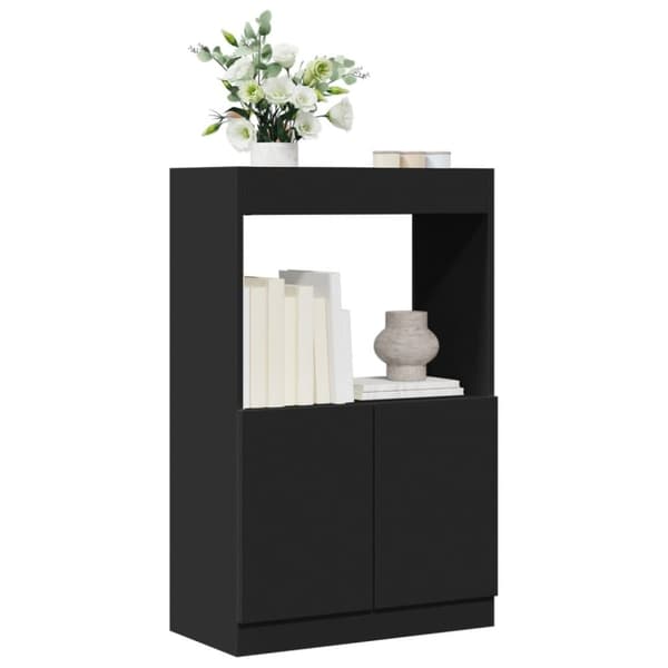 vidaXL skab 63x33x100 cm konstrueret træ sort