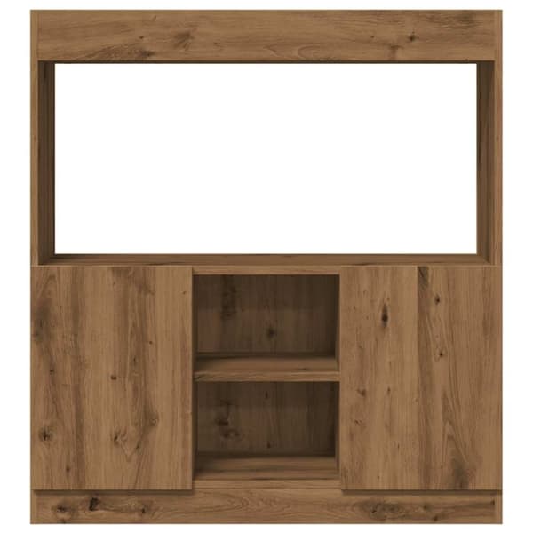 vidaXL reol 92x33x100 cm konstrueret træ egetræsfarve